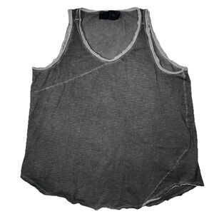 Ozai N Ku Women's Abstract Top Cotton Size XL Summer Minimalist Quiet Luxe